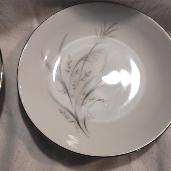 CastleCourt Fine China "Wheat Spray" Set of 4 Soup Salad Cereal Bowls Japan - Picture 4 of 8